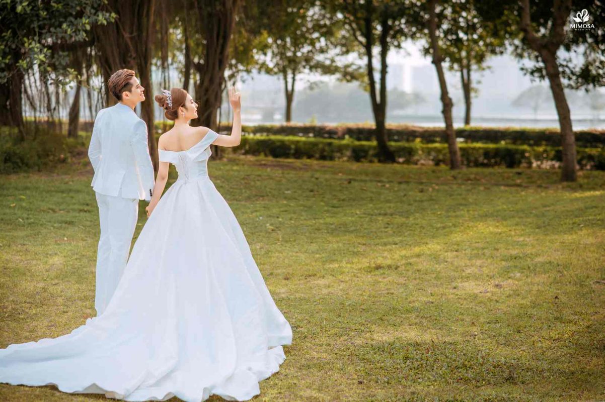 [Mới 8/2025] Background chụp hình cưới độc đáo và đầy ấn tượng