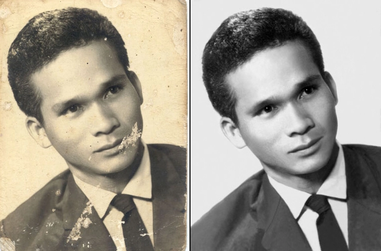 Ghép ảnh – Phục chế ảnh cũ theo yêu cầu chỉnh đến khi ưng