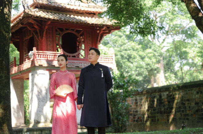 Chụp ảnh couple áo dài 2026 – Lưu giữ khoảnh khắc ngọt ngào