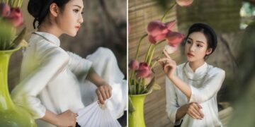 Chụp ảnh áo dài chân dung - Nghệ thuật thể hiện vẻ đẹp truyền thống